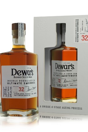 The Dewars Double Double blended Scotch range comprises three SKUs, headed by the 32 Years Old